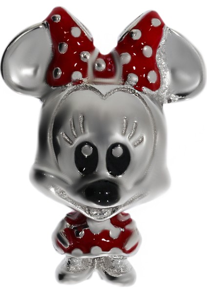 Kadın Minnie Mouse Gümüş Charm