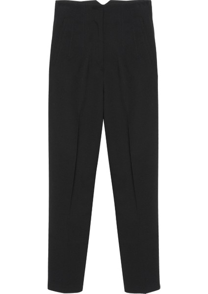 Pens Detaylı Yüksel Bel Pantolon Siyah fiyatları