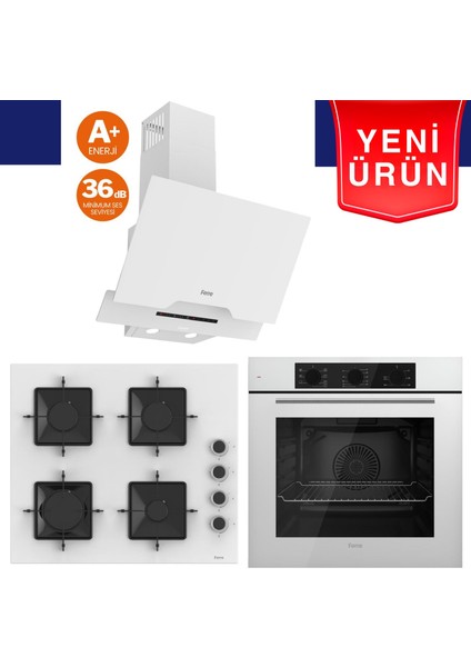 Fryart Serisi - Silenart Ankastre Set (XE63CB + SS206 + D064 -Sa)