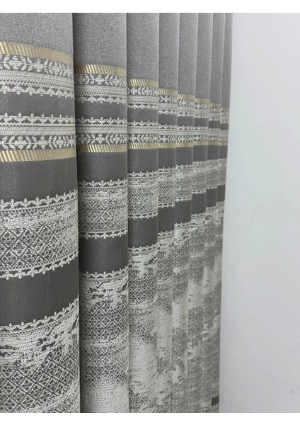 Nivemeshome Urla V-5404 Gri 1/3 Sık Pileli Fon Perde Apm fırsatları