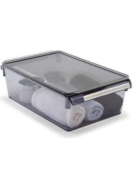 Kapaklıbanyo Mutfak Düzenleyici Raf Ps 325*205*100 mm Şeffaf Siyah modelleri