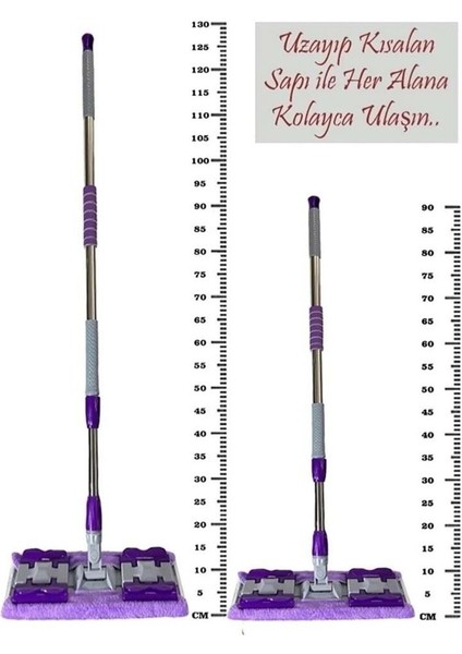 Mandallı Sihirli Mop Takımı + 3 Adet Freshmaker 50'li Mop Uyumlu Yer Temizlik Havlusu - Set indirimleri