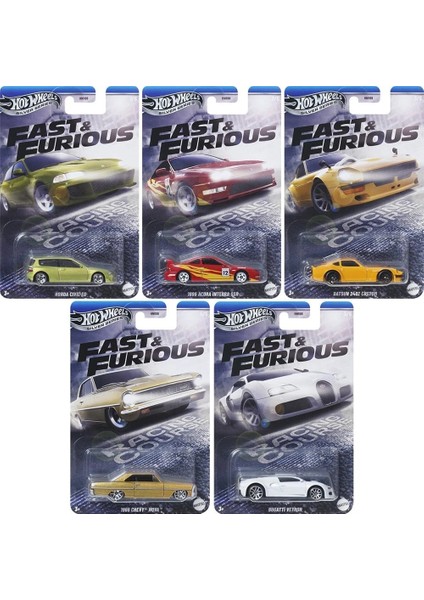 Uzun Kart Fast & Furious Racing Course 5’li Set – Civic, Integra, 240Z, Nova, Veyron