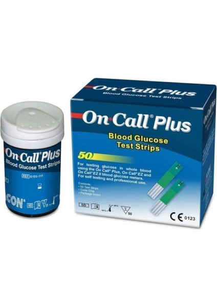 On Call Plus Şekeri Test Stripi 50'li