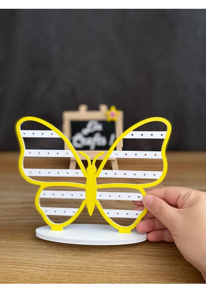 3D Kelebek Formlu Küpe Standı – Dekoratif Takı ve Aksesuar Düzenleyici, Masaüstü Organizer fiyatları