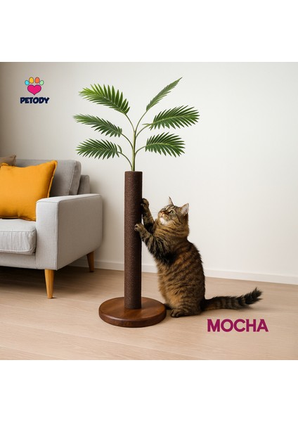 Mocha - Petody Doğal Ahşap Kedi Tırmalama Ağacı