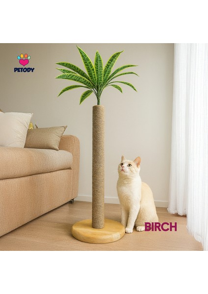 Birch - Petody Doğal Ahşap Kedi Tırmalama Ağacı