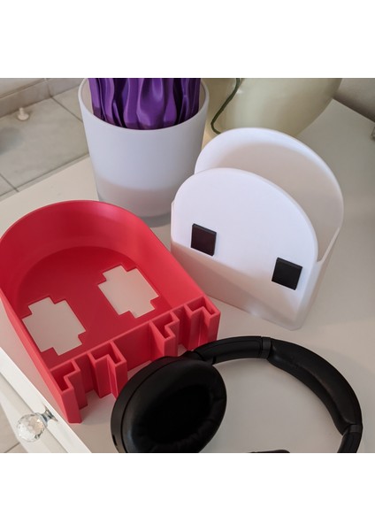 Pacman Dekoratif Masaüstü Kulaklık Standı Kulaklık Tutacağı Kırmızı fiyatları