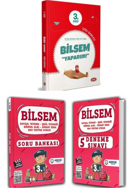 (Sınıf: 3) Bilsem Yaparım Soru Bankası ve Deneme Sınav Seti 3 Kitap indirimleri