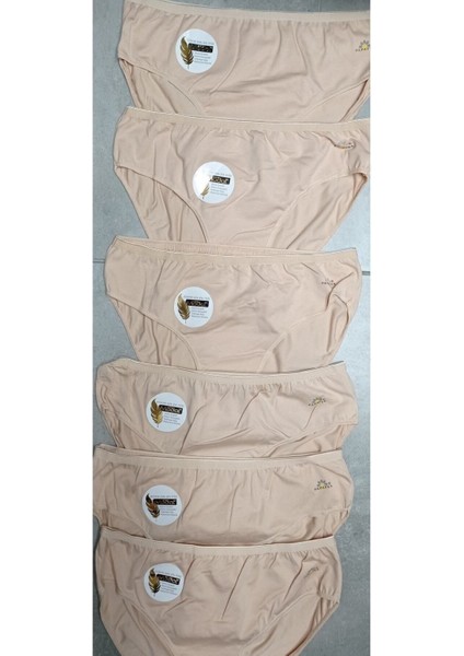 Kadın Ten Modal 6'lı Bikini Bel Külot 1850