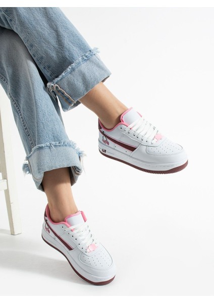 Kiraz Detaylı Pembe Beyaz Sneaker – Kadın Spor Ayakkabı fiyatları