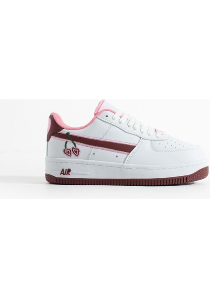 Kiraz Detaylı Pembe Beyaz Sneaker – Kadın Spor Ayakkabı indirimleri