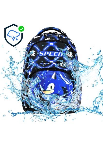 Ortopedik Sır Destekli Su Geçirmez Kumaş İlkokul Çantası Termal Beslenme+Kalemlik+Anahtarlık