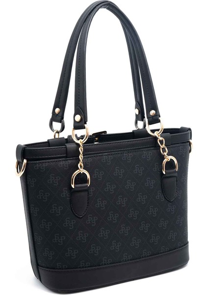 Kadın Omuz Çantası 1155-46093 Sılver Polo Bayan Çantası M178 Siyah-Mat Siyah indirimleri