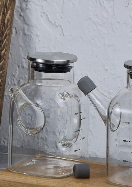 Cam Yağdanlık Seti - Ahşap Stant - 2X550 ml fiyatları