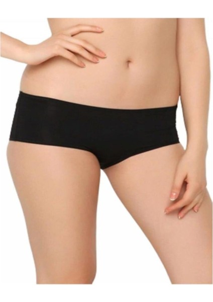 Kadın Siyah Popoyu Büyük Gösteren Silikonlu Külot 1901