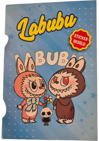 Labubu Sticker Defteri 17X24CM Sayfalar 10 Sayfa Yeni Modeller