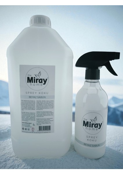 Beyaz Sabun Oda ve Kumaş Spreyi Oda Kokusu Oda Parfümü Room Spray 5lt + 500ML Hediye