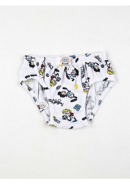 Renkli Desenli Erkek Çocuk 6 Lı Slip Külot indirimleri