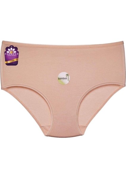 Kadın Yüksek Bel Bambu 4 Lü 4 Adet %100 Pamuklu Modal Külot Extra Rahat Esnek Toparlayıcı Külot