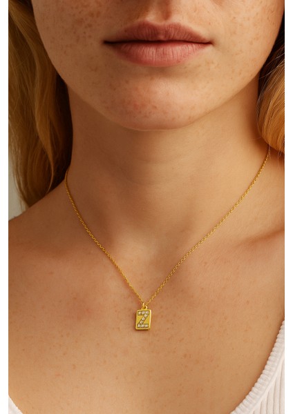 Plaka Z Harfi Gümüş Kolye fiyatları