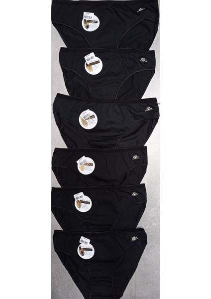 Kadın Bikini Bel Külot 1850 Modal 3'lü Siyah