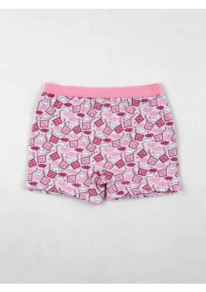 Renkli Desenli Kız Çocuk 6 Lı Boxer