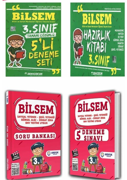 3. Sınıf Bilsem Hazırlık Seti 4 Kitap