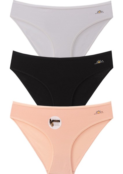 Logolu Modal Basic Külot 3'lü Paket - 1850