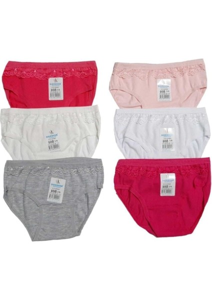 Kız Çocuk Dantelli Bikini 6'lı