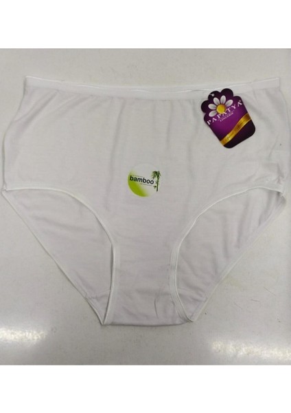 Kadın Yüksek Bel Bambu 3'lü 3 Adet %100 Pamuklu Modal Külot Extra Rahat Alt Çamaşır