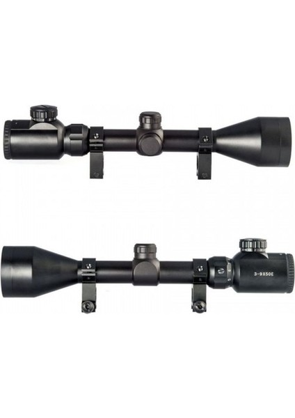 3-9X50 Nikula Zoomlu Keskin Nişancı Dürbünü Kırmızı Yeşil Işik Tüfek Çelik Gövde fiyatları