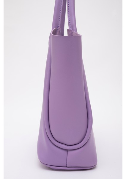 Lila SHK126 Suni Deri Kilit Detaylı Makyaj Çantalı El,kol ve Omuz Çantası indirimleri