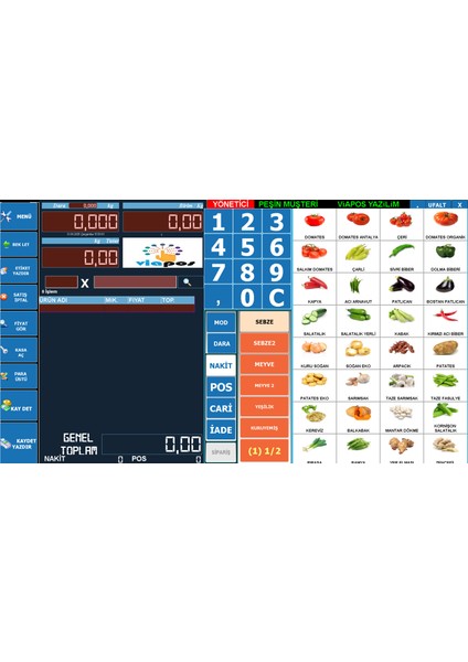 Market Programı / Sadece Yazılım / Satış Programı (Manav Ver.)