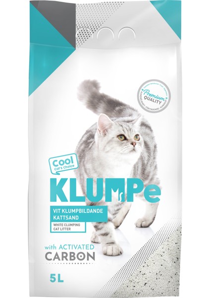 5l Beyaz Activ Carbon Kedi Kumu