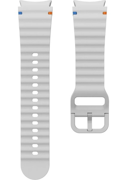 Samsung Galaxy Watch 4 5 6 7 Fe Classic Turuncu Mavi Dalga Desen Silikon Kordon 40/42/43/44/46/47MM indirimleri