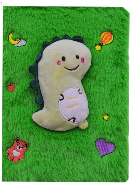 Süper Hayvanlar Peluş Hatıra ve Not Defteri A5 Çizgili 80 Yaprak (PD106)