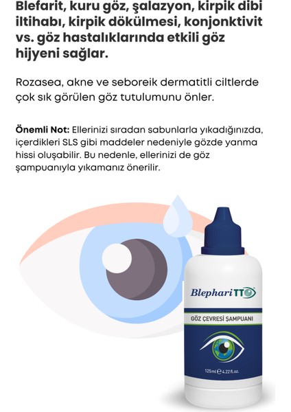 Göz Çevresi Şampuanı 100 ml modelleri