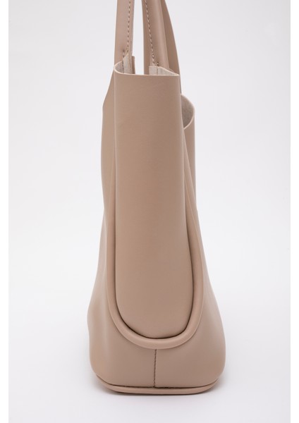 Vizon SHK126 Suni Deri Kilit Detaylı Makyaj Çantalı El,kol ve Omuz Çantası indirimleri