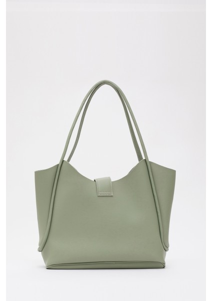 Mint Yeşil SHK126 Suni Deri Kilit Detaylı Makyaj Çantalı El,kol ve Omuz Çantası fırsatları