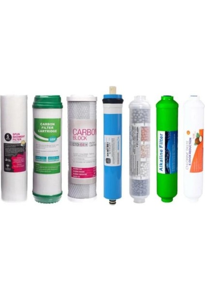 Su Arıtma Cihazı Filtresi 7'li Filtre Seti 11 Aşama Vontron Membran