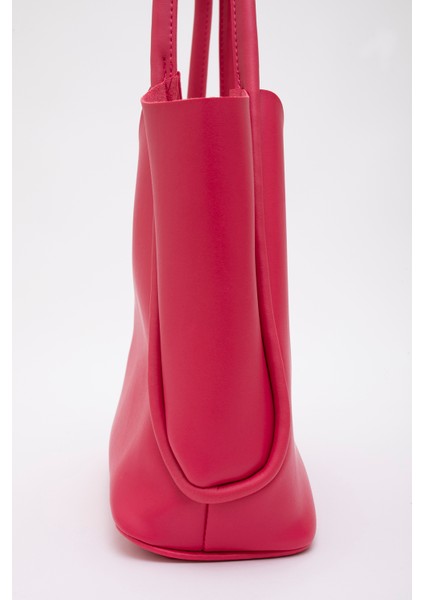 Fuşya SHK126 Suni Deri Kilit Detaylı Makyaj Çantalı El,kol ve Omuz Çantası indirimleri