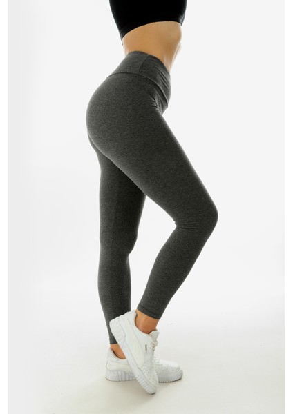 Kalın Kemer (Likralı) Yüksekbel Uzun Kadın Tayt 2042 modelleri