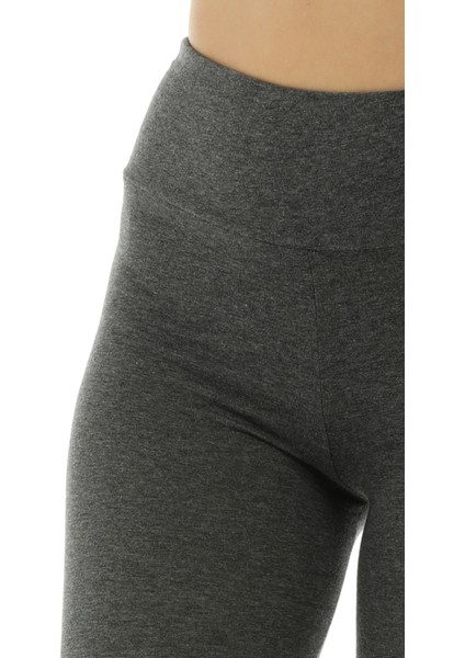 Kalın Kemer (Likralı) Yüksekbel Uzun Kadın Tayt 2042