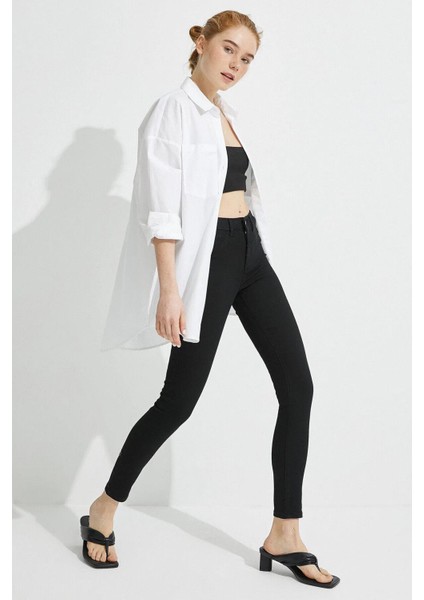 Kadın Siyah Dar Paça Skinny Pantolon fiyatları