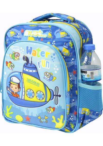 585024 Sea Submarine Anaokulu Sırt Çantası-Mavi