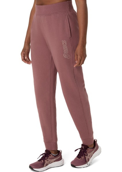 Asics Logo Sweatpant Kadın Bordo Eşofman Altı 2032C844-601 fiyatları