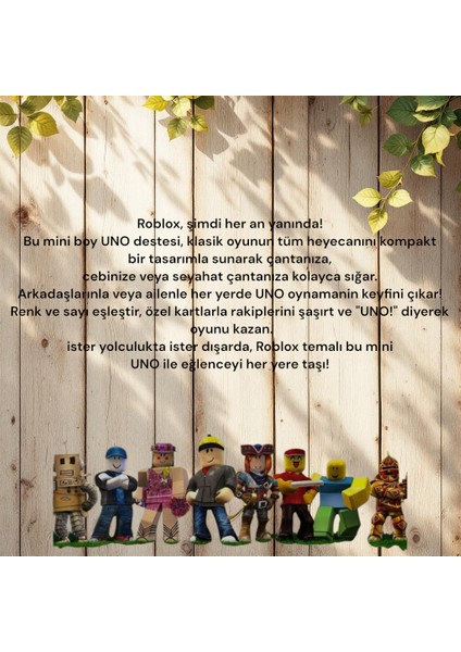 Uno Roblox Mini Kart Oyunu modelleri