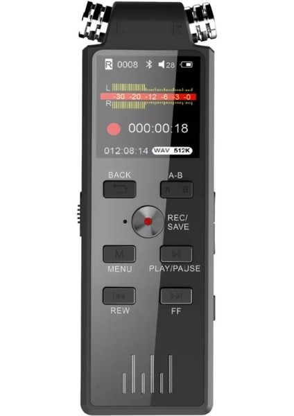 Taşınabilir Dijital Ekranlı Voice Recorder 16 GB Ses Kayıt Cihazı Mp3 Dinleme Özelliği modelleri