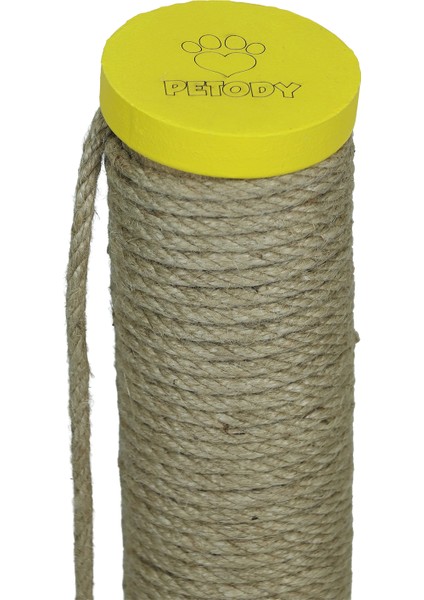 Sunny – Doğal Ahşap 50 cm Renkli Kapaklı Jüt Kedi Tırmalama Direği fırsatları